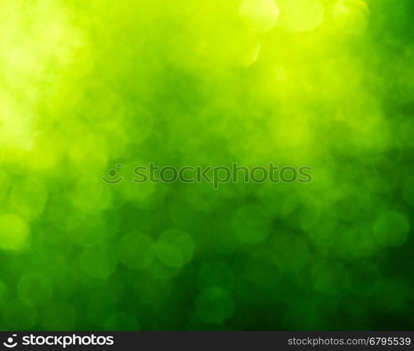 Christmas Background. Golden Holiday Abstract Glitter Defocused Background With Blinking Stars. Blurred Bokeh