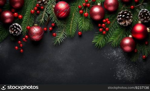 Christmas background. Illustration Ge≠rative AI 