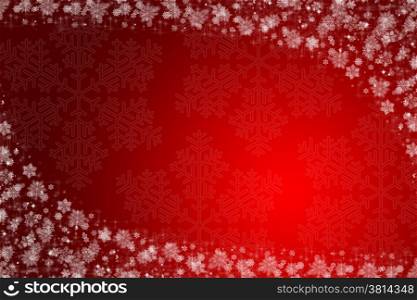 christmas background red and white with snow