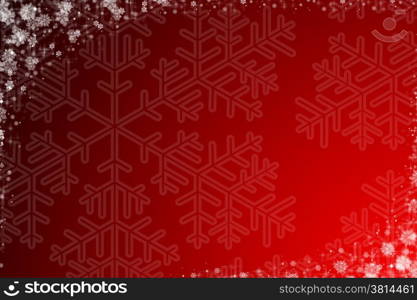 christmas background red and white with snow