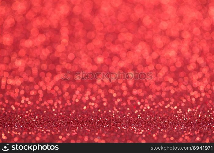 christmas background red holiday bokeh. abstract defocused light