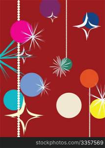 Christmas background, vector illustration for design
