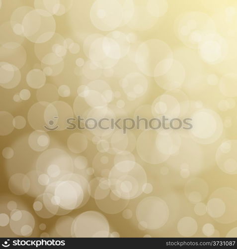 Christmas background with blur golden lights