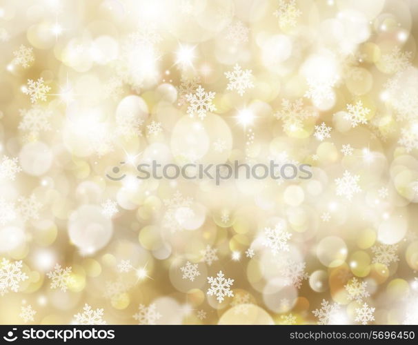 Christmas background with snowflakes and stars