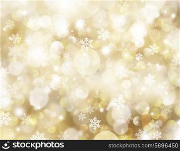 Christmas background with snowflakes and stars