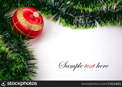 Christmas background with space for text. Christmas background