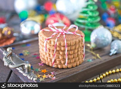 christmas baking,sweet cookies on a table