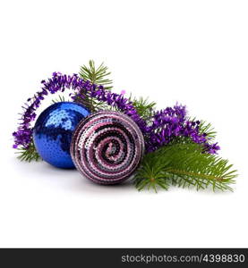 Christmas ball decoration isolated on white background