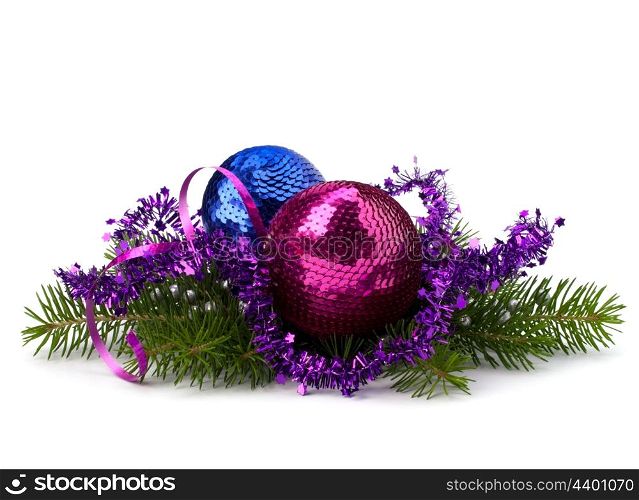 Christmas ball decoration isolated on white background