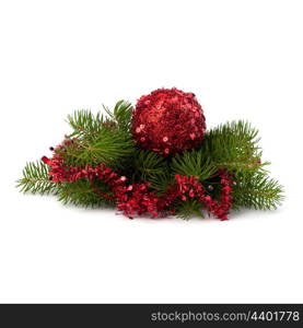 Christmas ball decoration isolated on white background