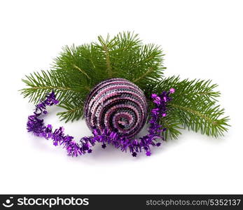 Christmas ball decoration isolated on white background