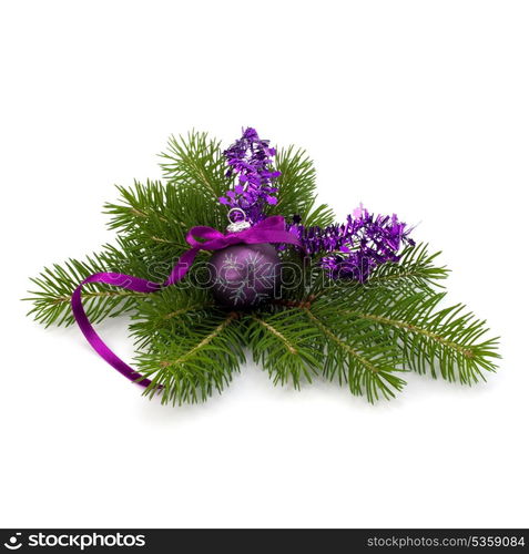 Christmas ball decoration isolated on white background