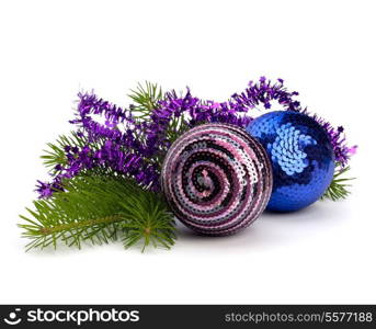 Christmas ball decoration isolated on white background