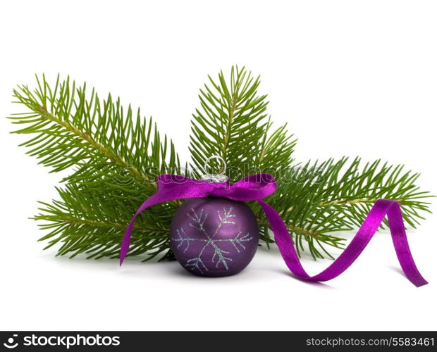 Christmas ball decoration isolated on white background