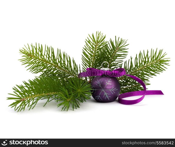 Christmas ball decoration isolated on white background