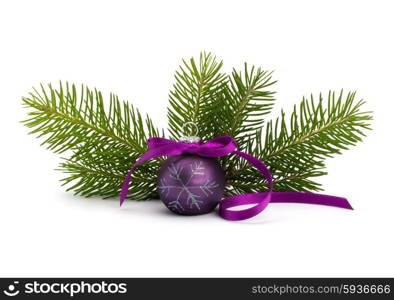 Christmas ball decoration isolated on white background