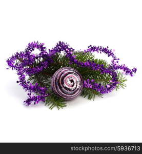 Christmas ball decoration isolated on white background