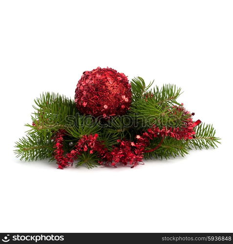 Christmas ball decoration isolated on white background