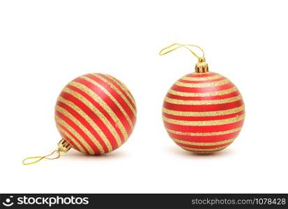 christmas ball isolated on a white background