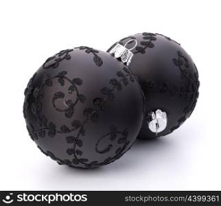 Christmas ball isolated on white background close up