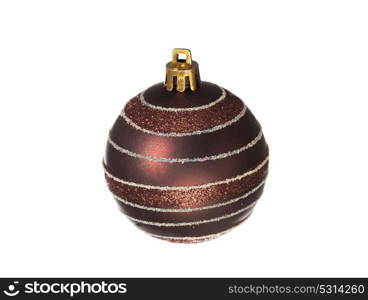 Christmas ball to decorate the house in this Holiday isolated on a white background