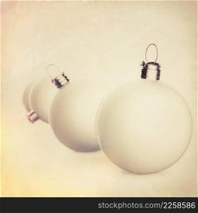 Christmas balls elements as vintage concept