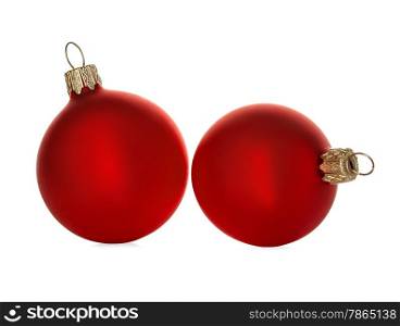 Christmas balls isolated on white background