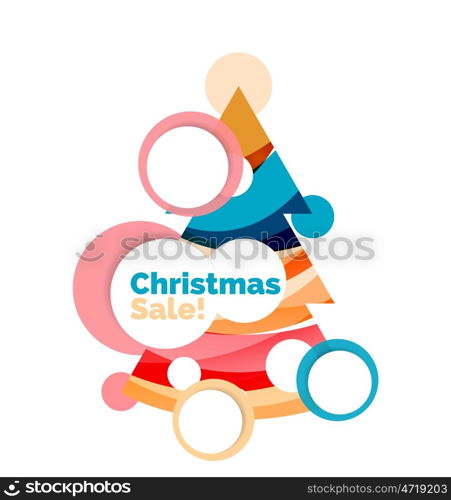 Christmas banner design. Christmas banner design with blank space for promo text. illustration