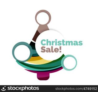 Christmas banner design. Christmas banner design with blank space for promo text. illustration
