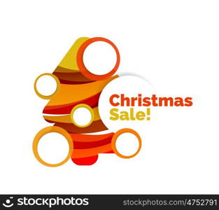 Christmas banner design. Christmas banner design with blank space for promo text. illustration
