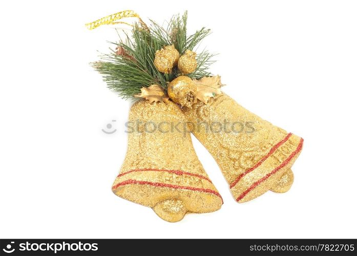 Christmas bell isolated on white