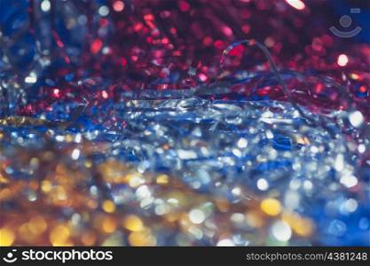 christmas bokeh of red blue and yellow colours