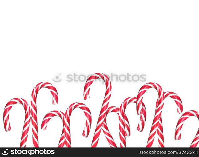 christmas candies isolated on white background
