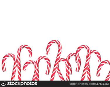 christmas candies isolated on white background
