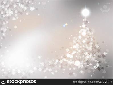 Christmas card. Conceptual image with Merry Christmas tree theme