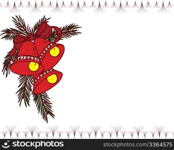 Christmas card with open copy area for message (printed or electronic)