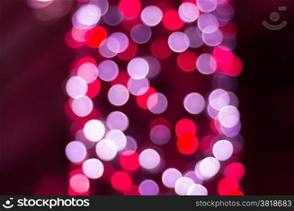 Christmas color lights bokeh background, abstract lights bokeh