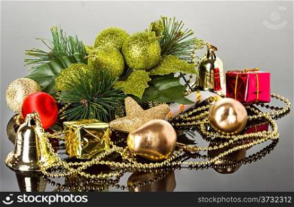 Christmas composition, decoration,