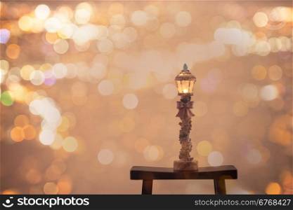 Christmas decorated lantern