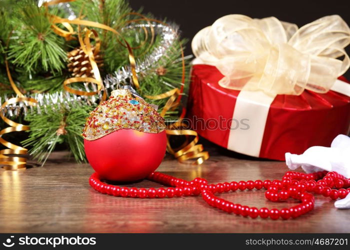 christmas decoration. Beautiful christmas decorations for a christmas tree