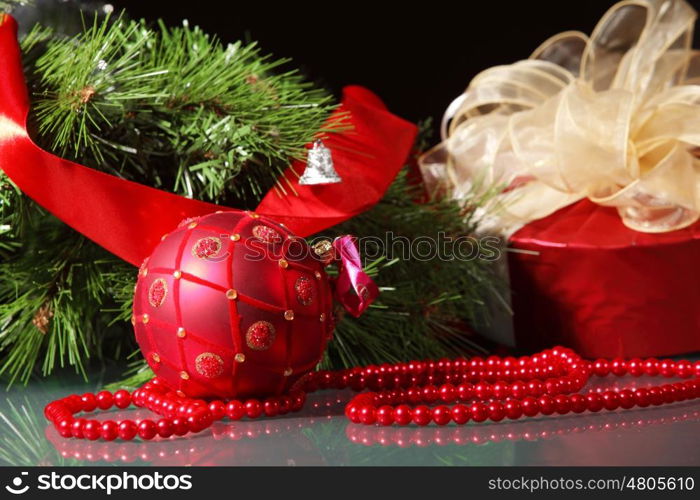 christmas decoration. Beautiful christmas decorations for a christmas tree