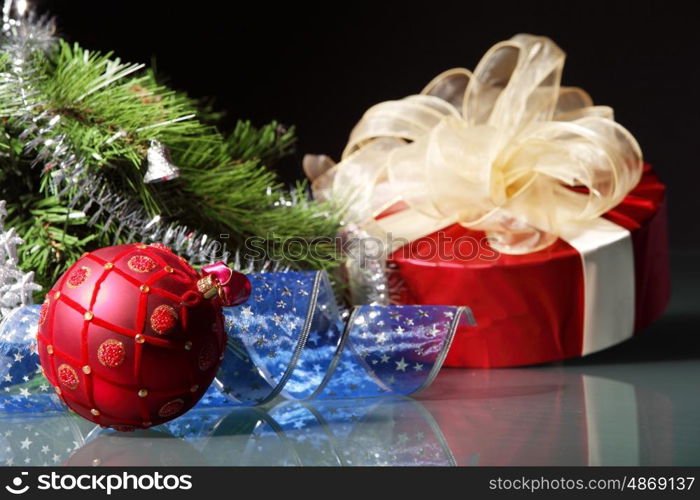 christmas decoration. Beautiful christmas decorations for a christmas tree