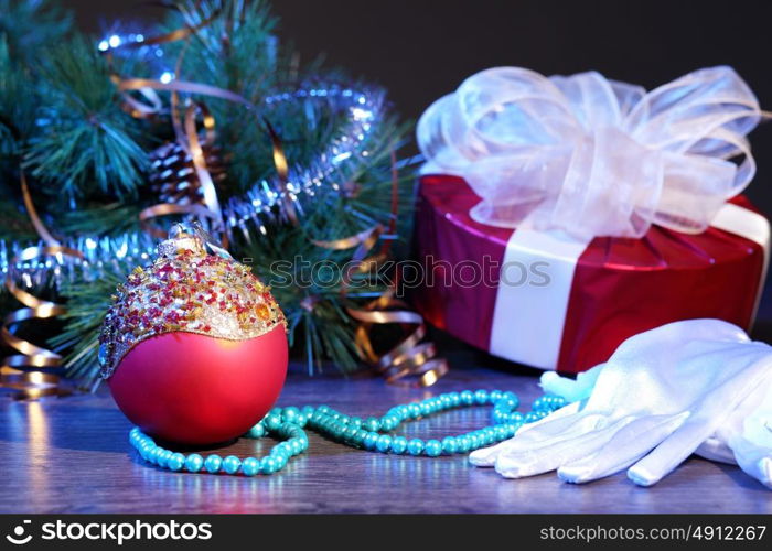 christmas decoration. Beautiful christmas decorations for a christmas tree