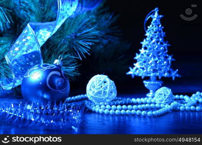 christmas decoration. Beautiful christmas decorations for a christmas tree