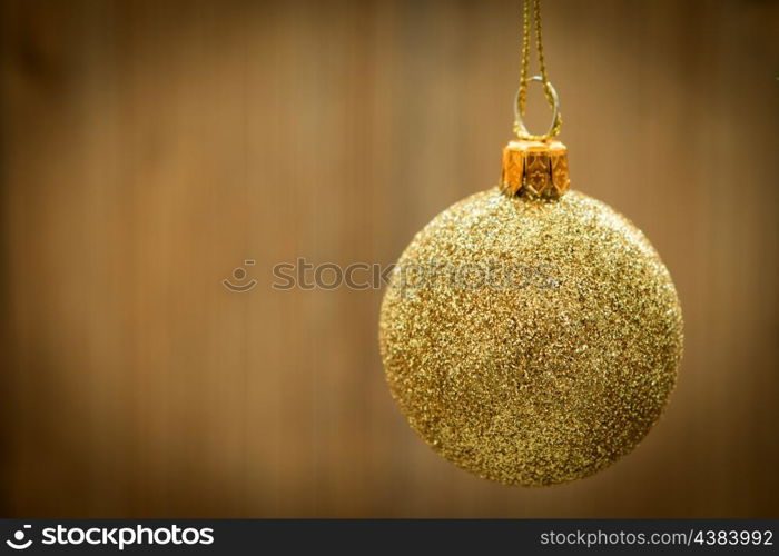 Christmas decoration. Christmas ball with ornaments