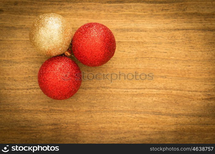 Christmas decoration. Christmas ball with ornaments