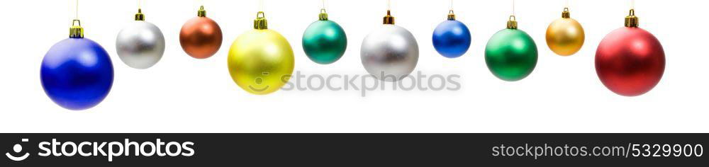 Christmas decoration. Christmas balls isolated on a white background