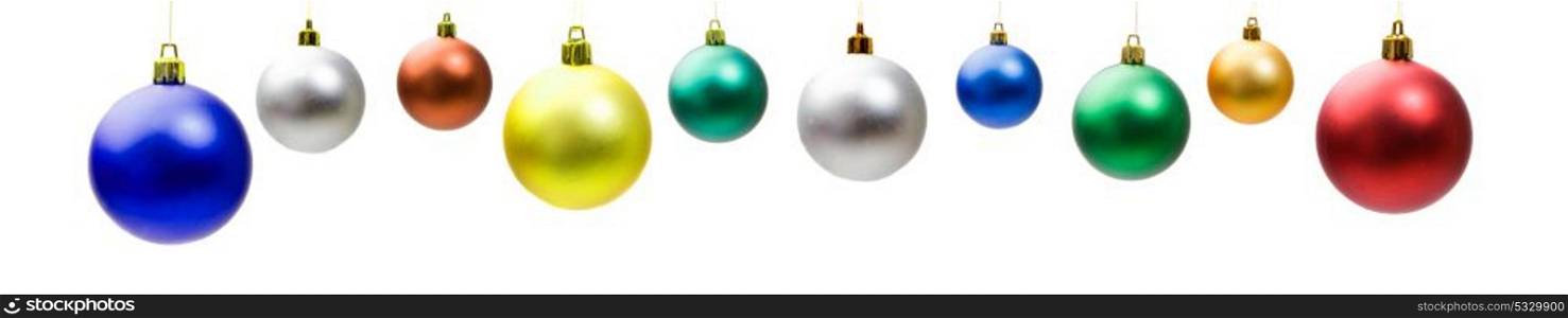 Christmas decoration. Christmas balls isolated on a white background