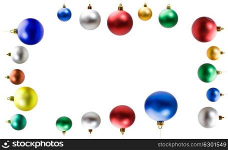 Christmas decoration. Christmas balls isolated on a white background