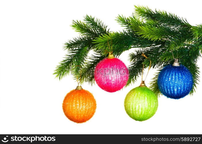 Christmas decoration isolated on the white